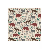 Woodland Wildlife Flannel Cream - 50221001B-01